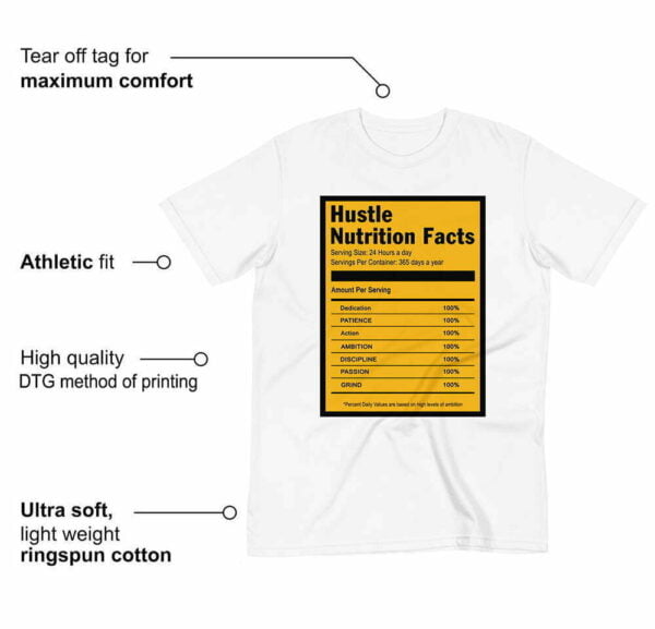 Hustle Facts Shirt to match Jordan 13 Del Sol