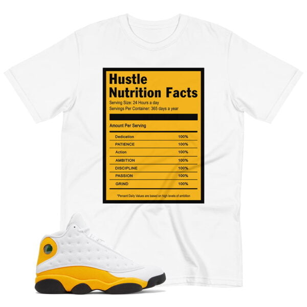 Jordan 13 Del Sol Match Shirt Hustle Facts