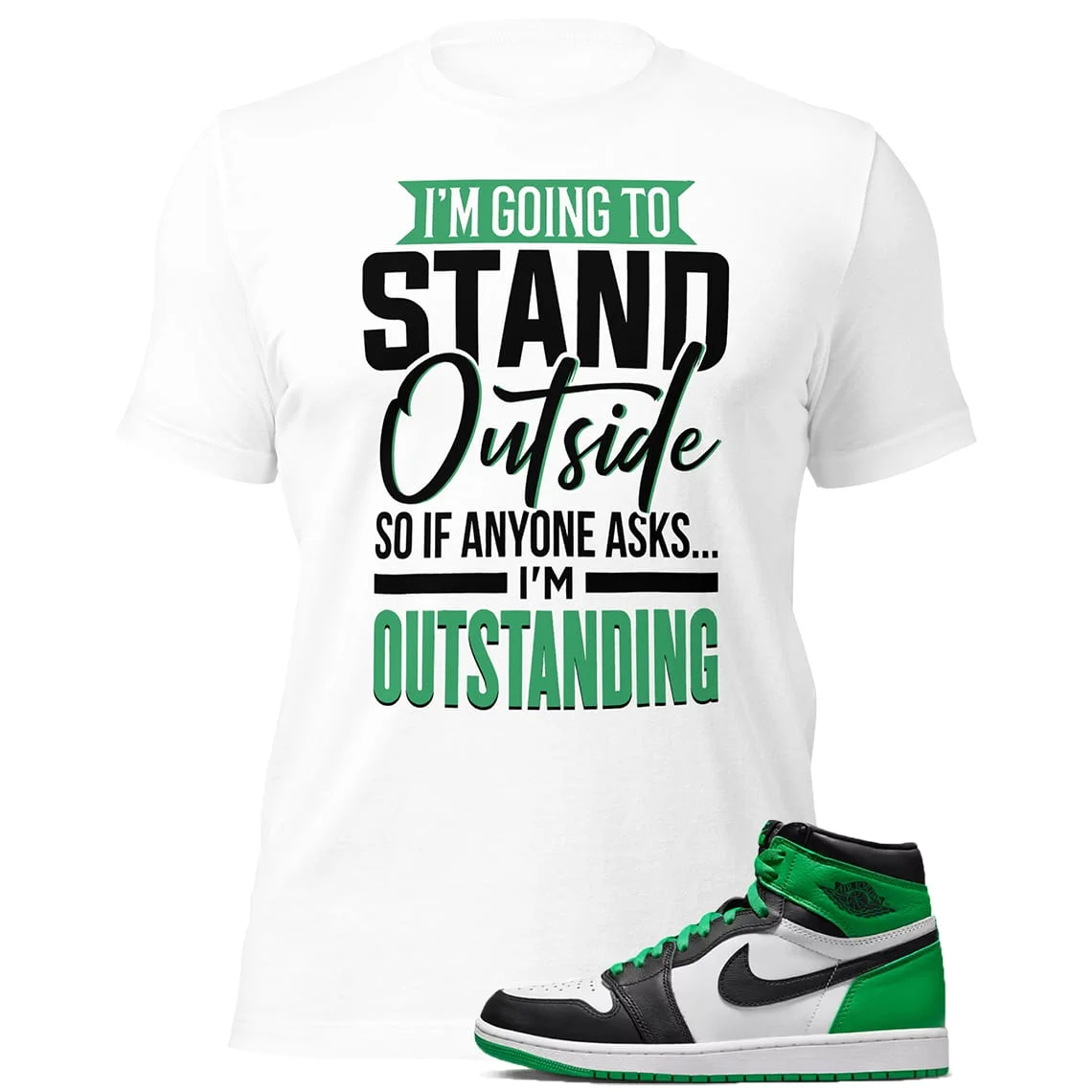 Outstanding Shirt To Match Jordan 1 Lucky Green Kicks
