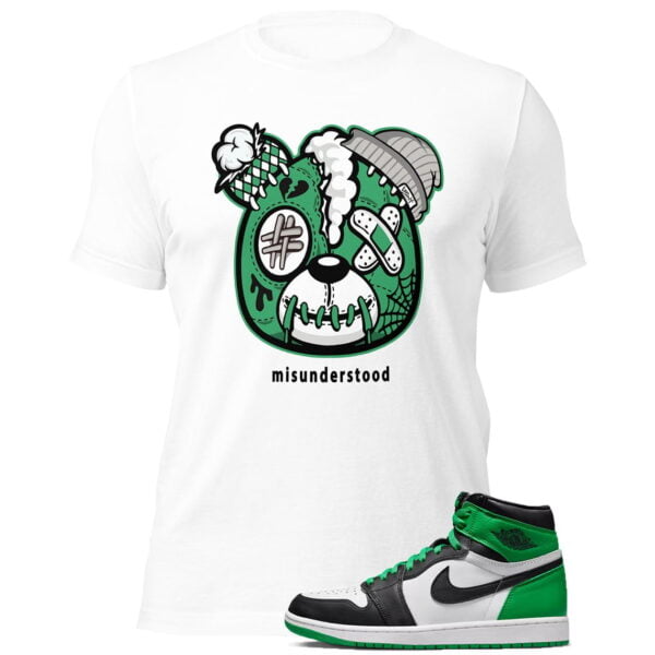 Teddy Bear Shirt For Jordan 1 Lucky Green Sneakers