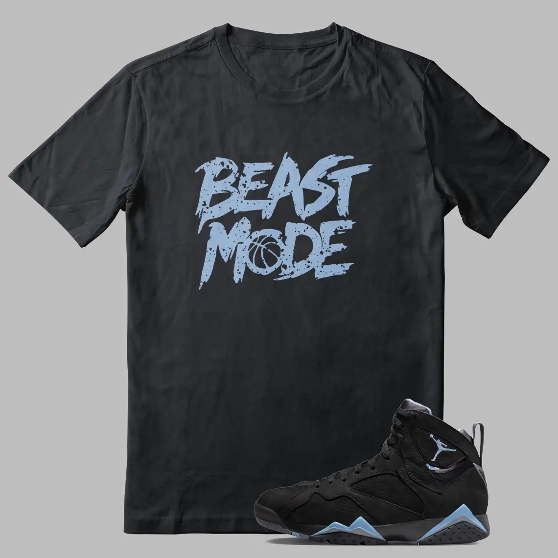 Beast Mode Shirt For Jordan 7 Chambray