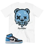 Jordan 1 OG UNC Toe Shirt - Drippy Bear Graphic
