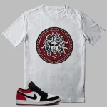 Black Toe Jordan 1 Low Outfit Shirt - Medusa Graphic