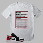 Jordan 1 Low Black Toe Shirts - Hustle Facts Graphic