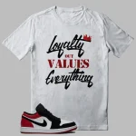 Jordan 1 Low Black Toe Sneakers Tees - Loyalty Graphic