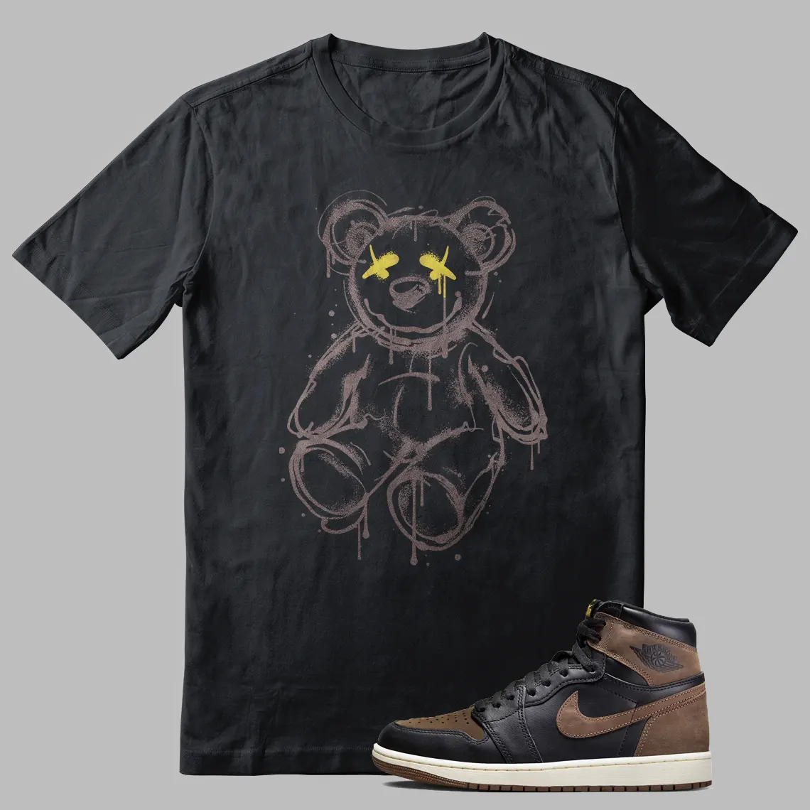 Jordan 1 Palomino Bear Shirt Dead Teddy Bear Graphic