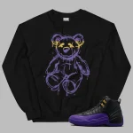 Jordan 12 Field Purple Bear Sweatshirt