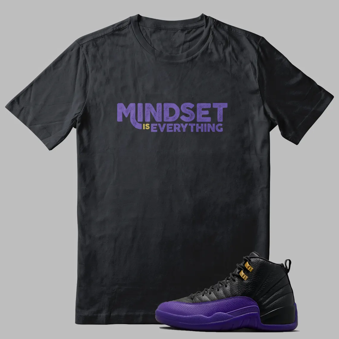 Jordan 12 Field Purple T-shirt Mindset Graphic