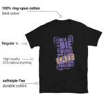Jordan 12 Field Purple T-shirt Motivational Graphic Features