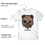 Jordan 3 Palomino Matching Shirt Dripping Bear Graphic Features