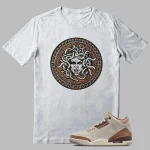 Jordan 3 Palomino Outfit Matching Shirt Medusa Graphic