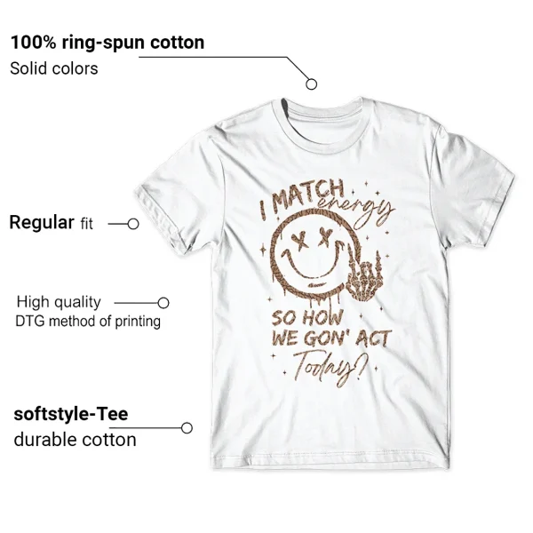 Jordan 3 Palomino Shirts Match Energy Graphic Features