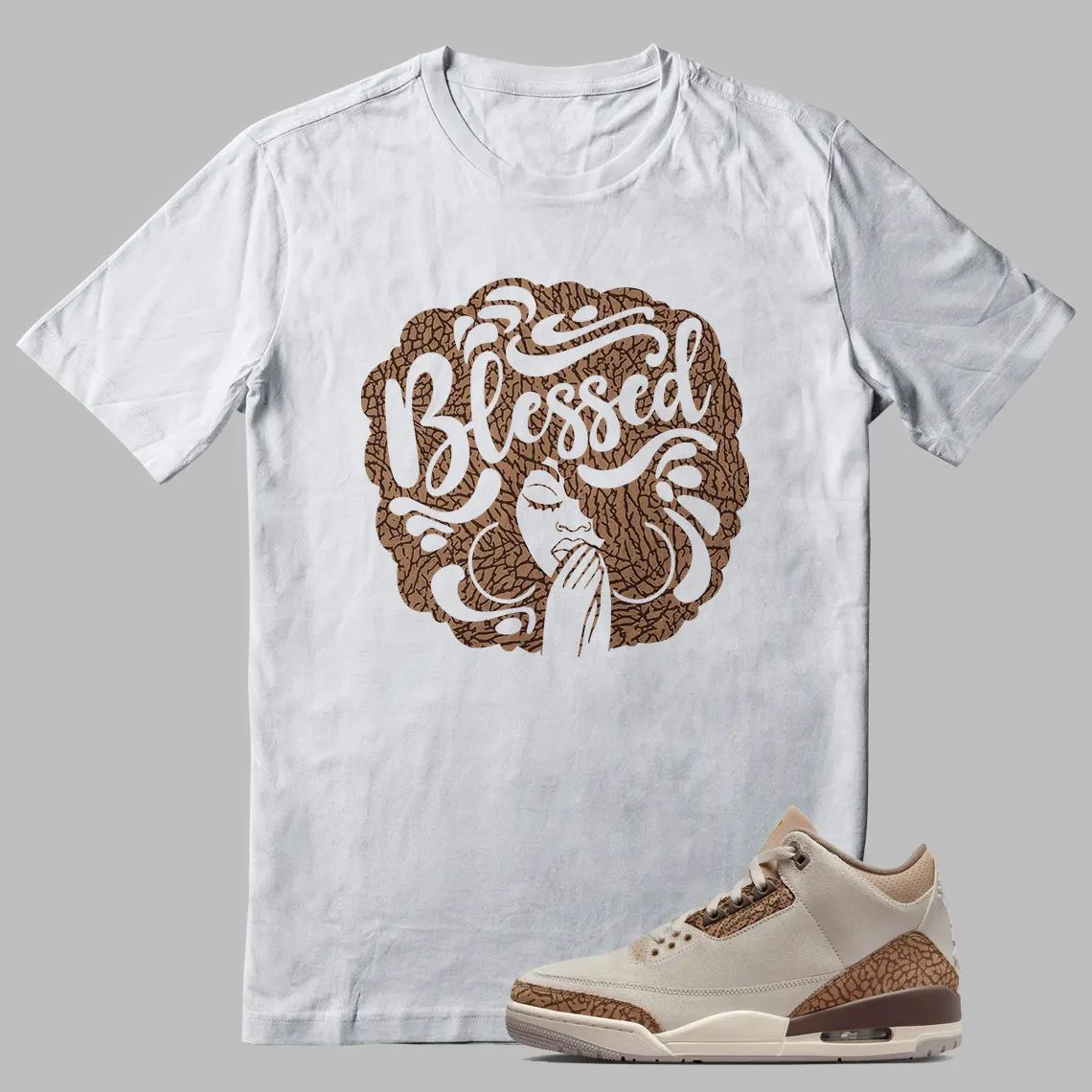 Jordan 3 Palomino T-shirt Blessed Girl Graphic