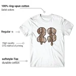 Jordan 3 Palomino T-shirt Dripping 23 Graphic Shirt Features