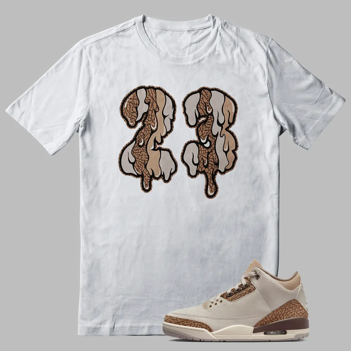 Jordan 3 Palomino T-shirt Dripping 23 Graphic