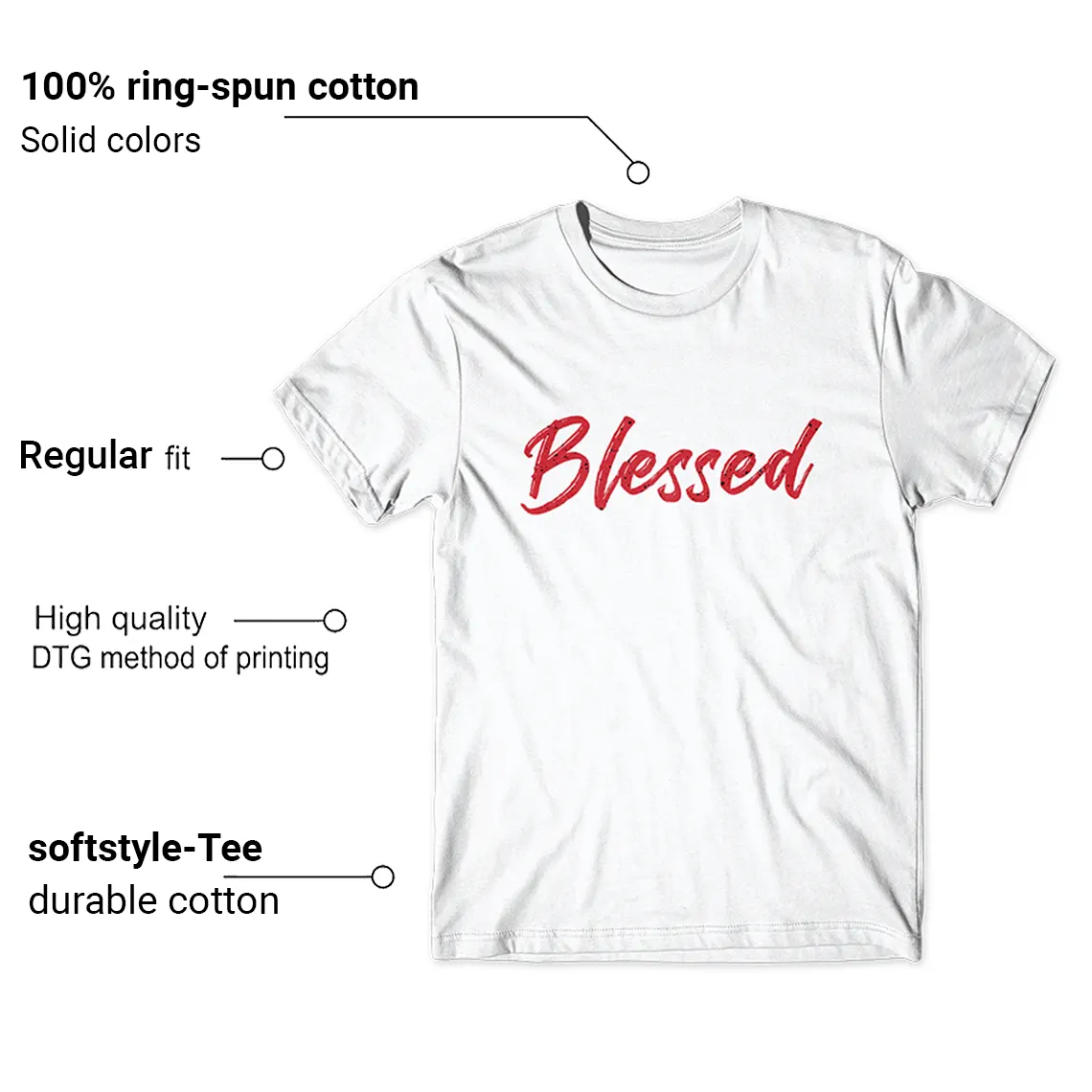 Jordan 4 Red Cement T-shirt Blessed Graphic