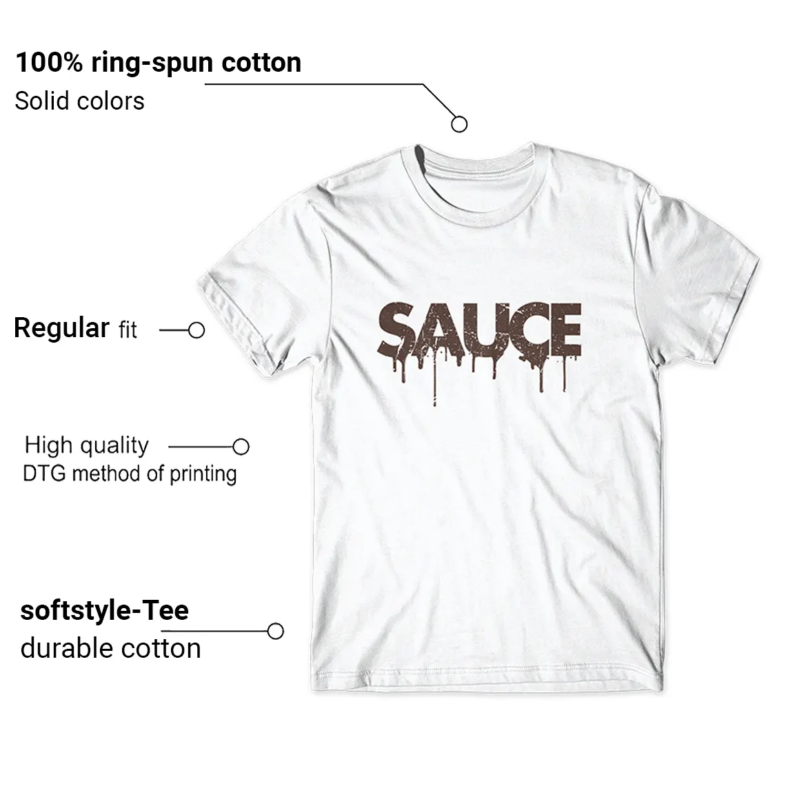 Nike Dunk Low Cacao Wow Shirt Sauce Graphic Features