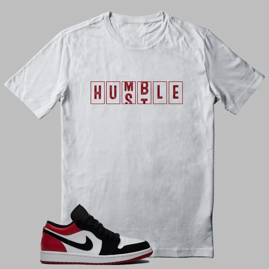 Shirt Jordan 1 Low Black Toe - Humble Hustle Graphic