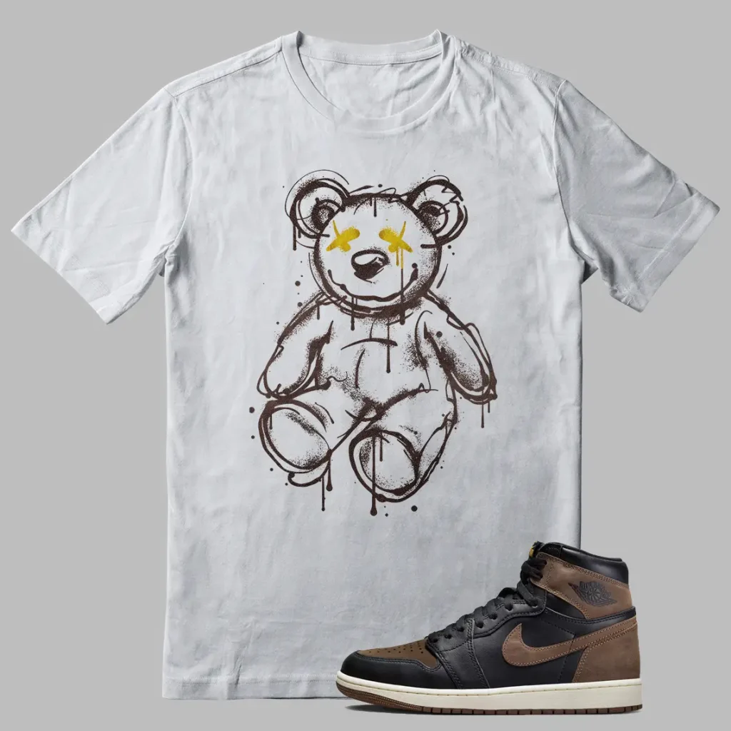 Palomino Jordan 1 White Shirt Outfit Teddy Dead Bear - LitGoat