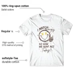 Palomino Jordan 1 White T-shirt Match Energy Graphic Features