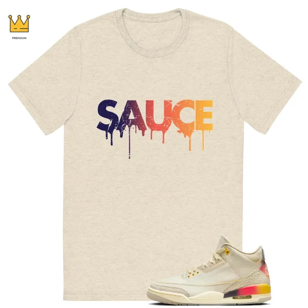 Sauce Shirt To Match Jordan 3 J Balvin