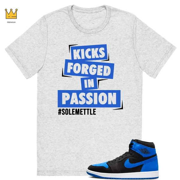 T-shirt for Jordan 1 Royal Reimagined Match Kicks Passion Tee