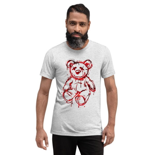 Jordan 1 Satin Bred T-shirt Dead Teddy Bear Graphic For Men