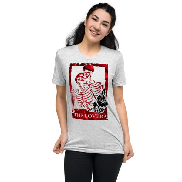 Jordan 1 Satin Bred Outfit Shirt LOVERS Graphic For Women