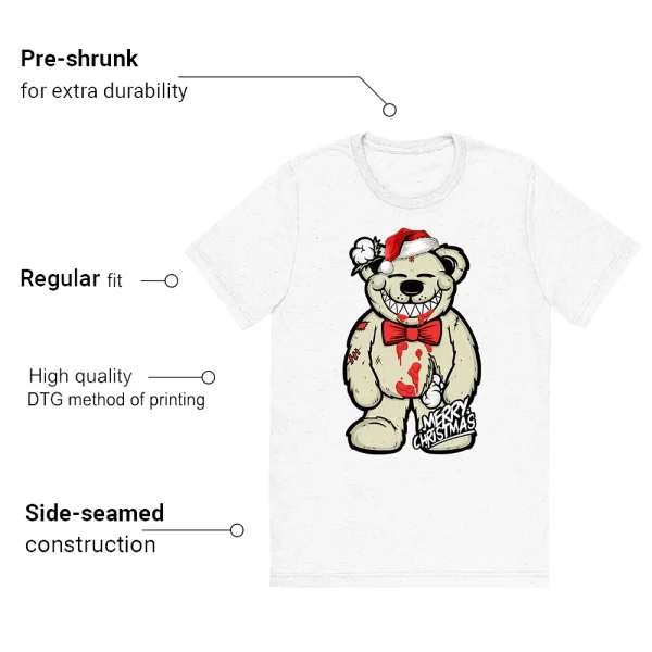 Christmas Bear T-shirt Match Jordan 11 Gratitude Outfit Features