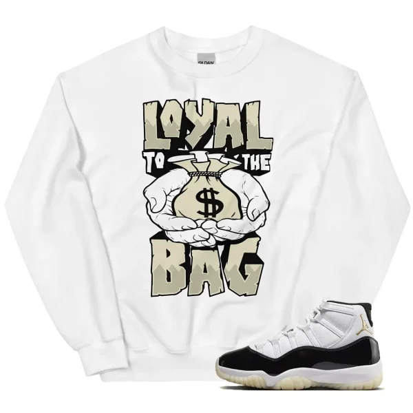 Loyal Bag Sweater Match Jordan 11 Gratitude Outfit