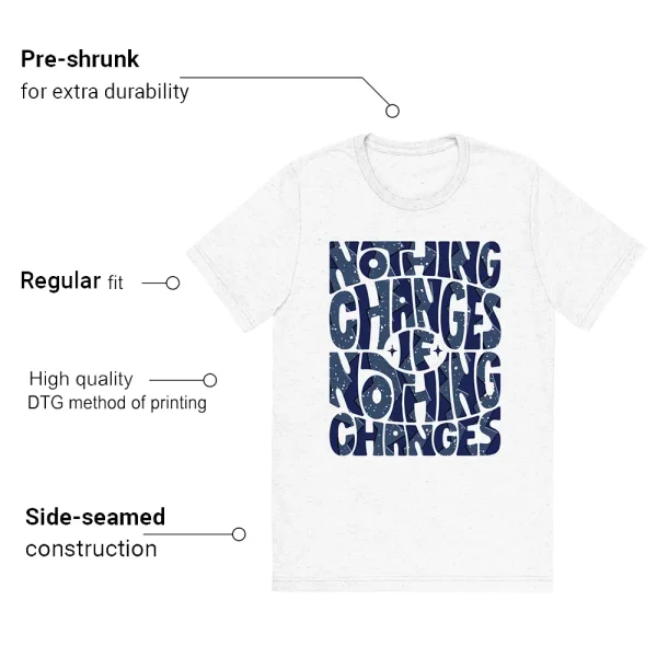 Nothing Changes T-shirt Match Jordan 5 Midnight Navy - Features