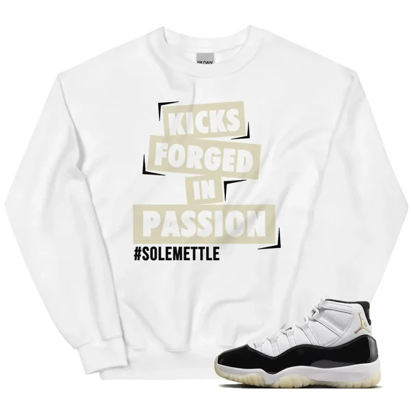 Passion Kicks Sweater Match Jordan 11 Gratitude Outfit