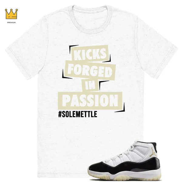Passion Kicks T-shirt Match Jordan 11 Gratitude Outfit