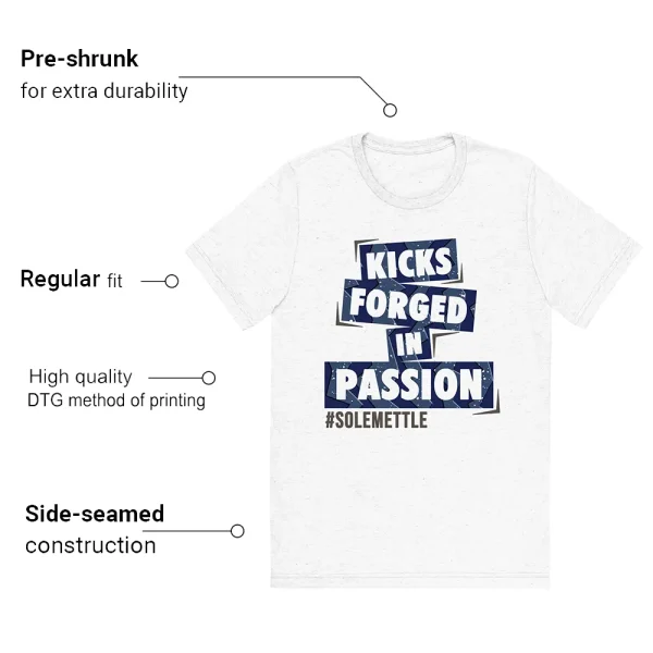 Passion Kicks T-shirt Match Jordan 5 Midnight Navy Features