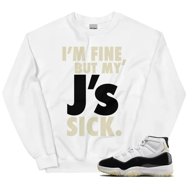 Sick J's Sweater Match Jordan 11 Gratitude Outfit