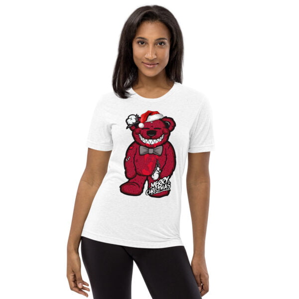 Christmas Teddy Bear T-shirt Match Jordan 12 Retro Cherry - Women