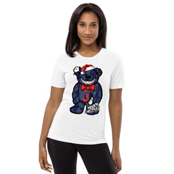 Christmas Teddy Bear T-shirt Match Jordan 5 Midnight Navy - Women