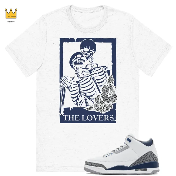 Lovers T-shirt Match Jordan 3 Midnight Navy Outfit
