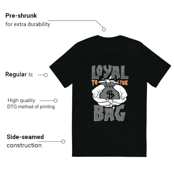 Loyal Bag T-shirt Match Jordan 3 Fear Outfit - Features