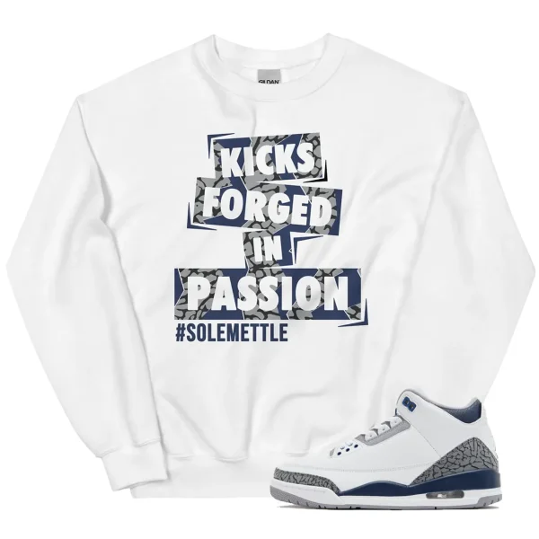 Midnight Navy 3s Outfit Sweater, Passion Kicks