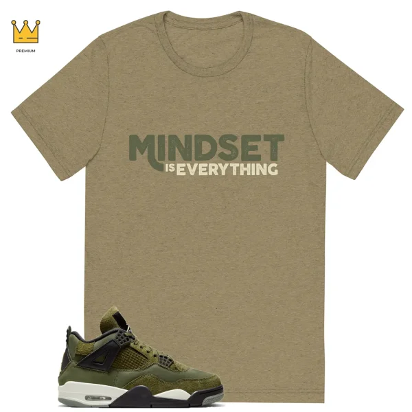 Mindset T-shirt Match Jordan 4 Craft Olive
