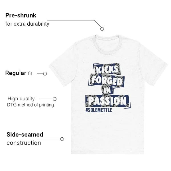 Passion Kicks T-shirt Match Jordan 3 Midnight Navy Outfit - Features