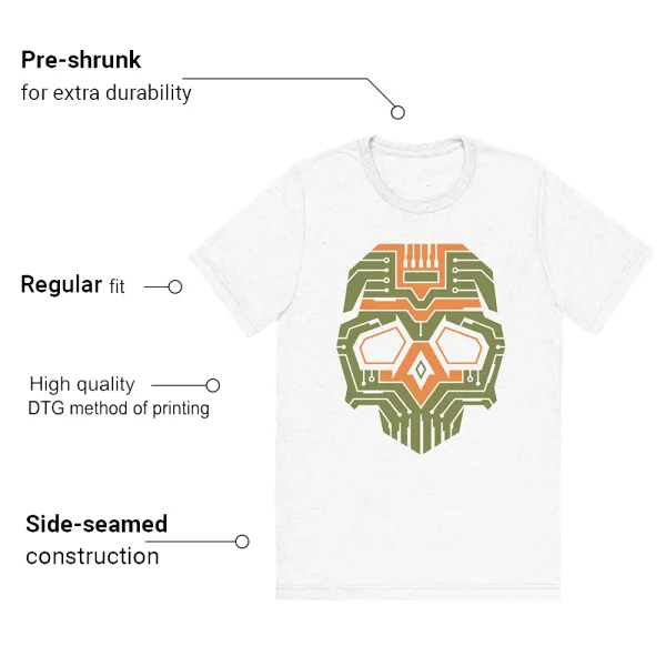 Skull T-shirt to match Jordan 1 Celadon Outfit - Features