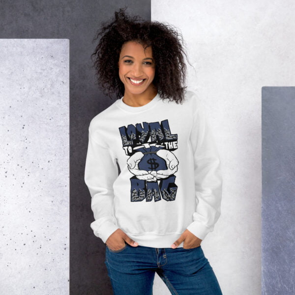 Midnight Navy 3s Sweatshirt - Loyal Bag Graphic - Women