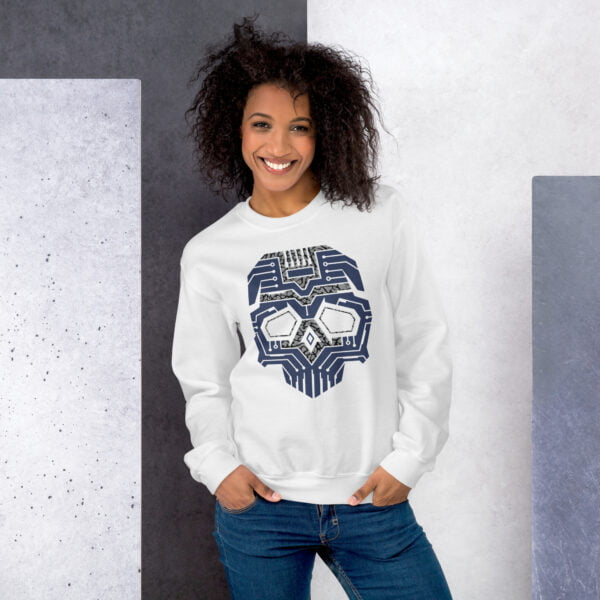 Midnight Navy 3s Outfit Sweater Skull Graphic - Women