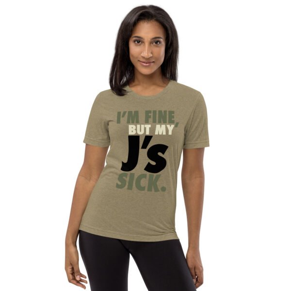 Sick J's T-shirt Match Jordan 4 Craft Medium Olive - Women