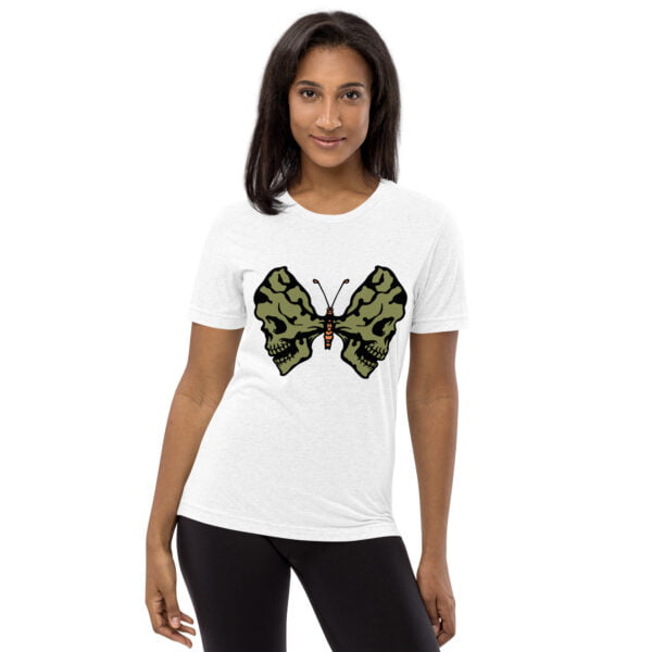 Butterfly Skulls T-shirt to match Jordan 1 Celadon - Women