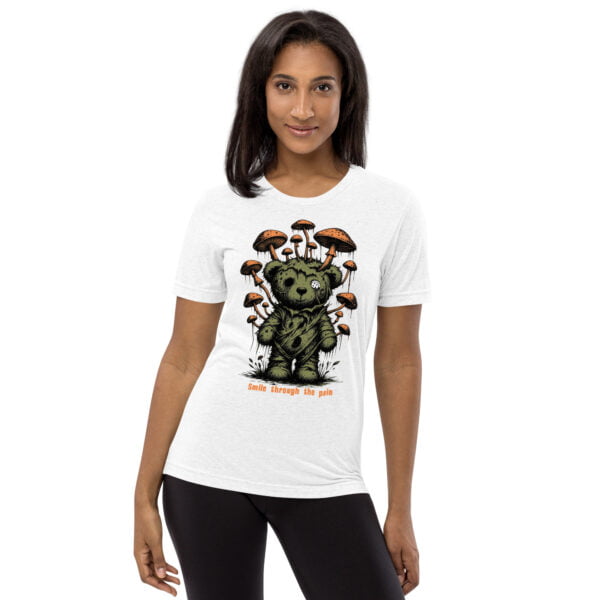 Smile Teddy Bear T-shirt to match Jordan 1 Celadon - Women