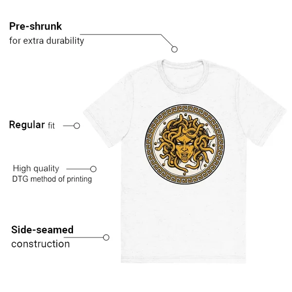 Medusa T-shirt to match Jordan 1 Yellow Ochre - Features