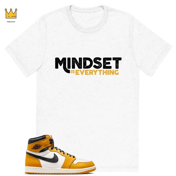 Mindset T-shirt to match Jordan 1 Yellow Ochre